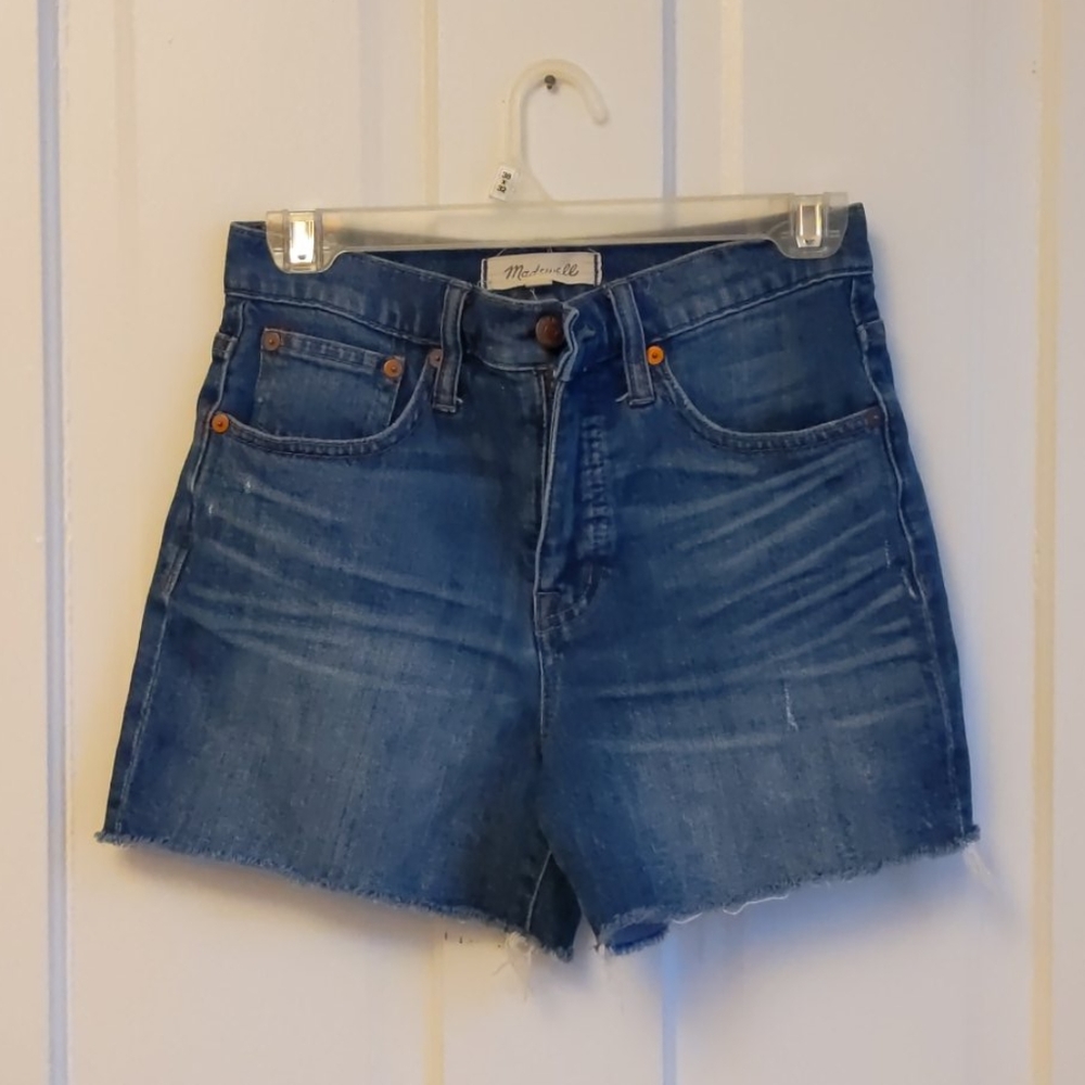 Madewell high-waisted denim shorts
